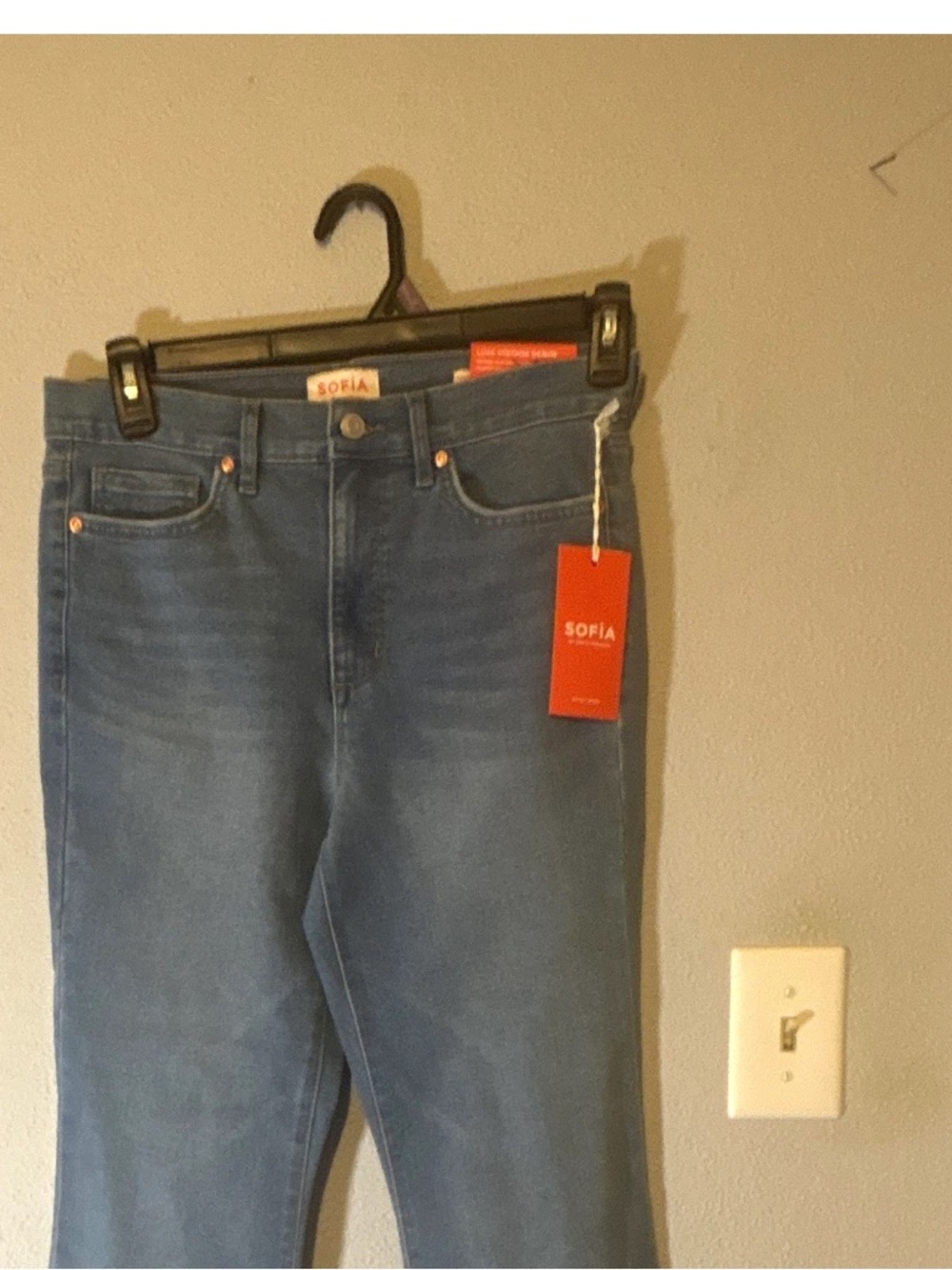 sofia by sofia vergara Mid Wash Blue High-Rise Jeans
